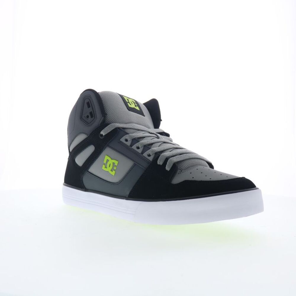 DC Mens Pure High Top WC Gray Shoes (NWT) - Picture 2 of 7